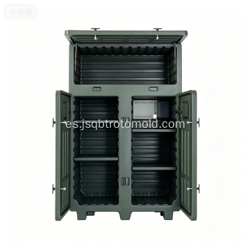 Caja de herramientas de plástico con estuche protector/de seguridad rotomoldeado
